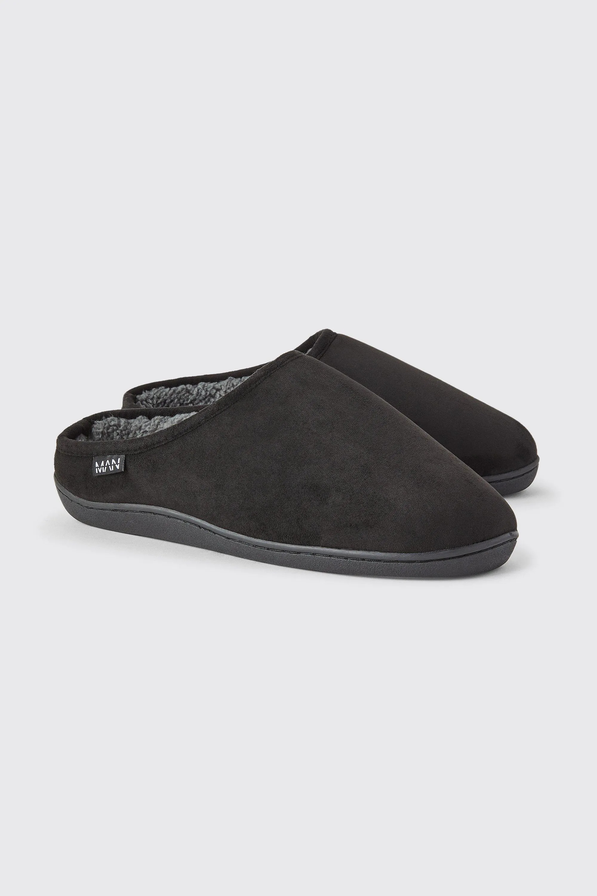 Man Faux Suede Slippers