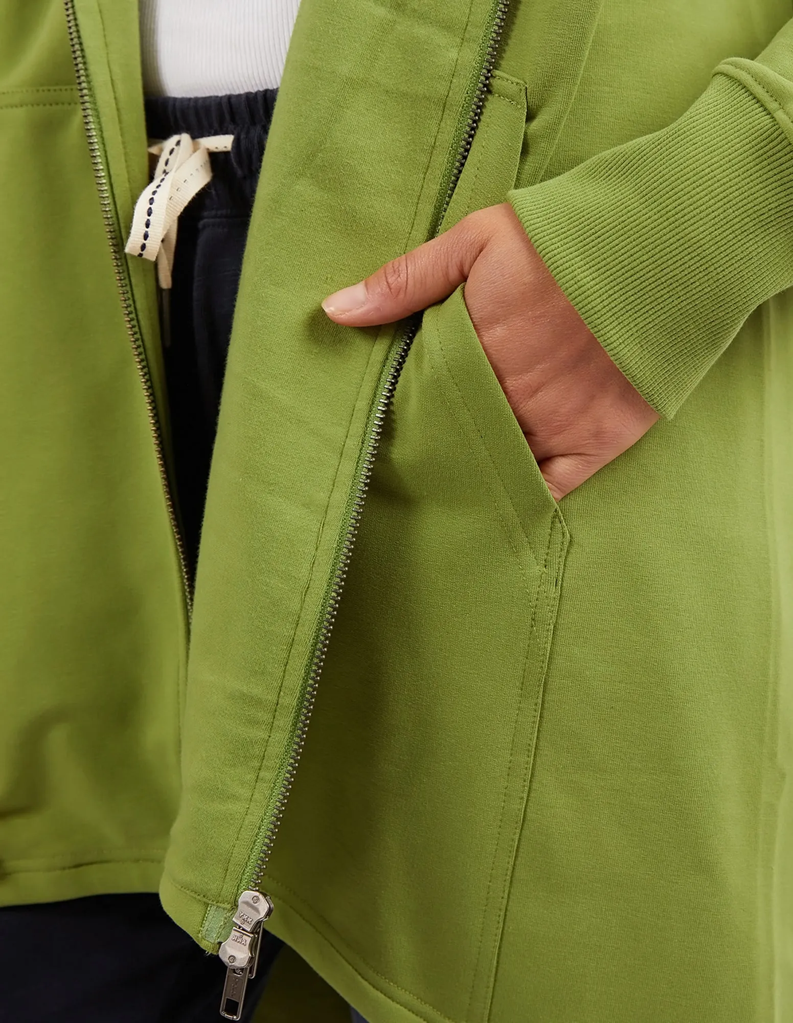 Mara Zip Hoodie Jungle Green
