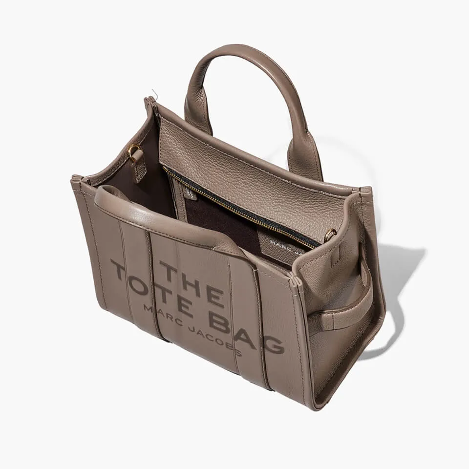 Marc Jacobs Women's The Small Leather Tote Bag - Cement | Coggles