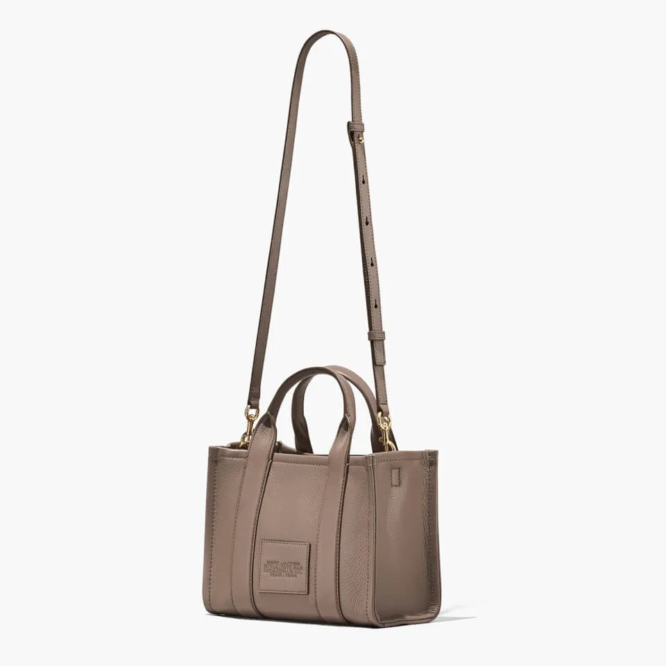 Marc Jacobs Women's The Small Leather Tote Bag - Cement | Coggles