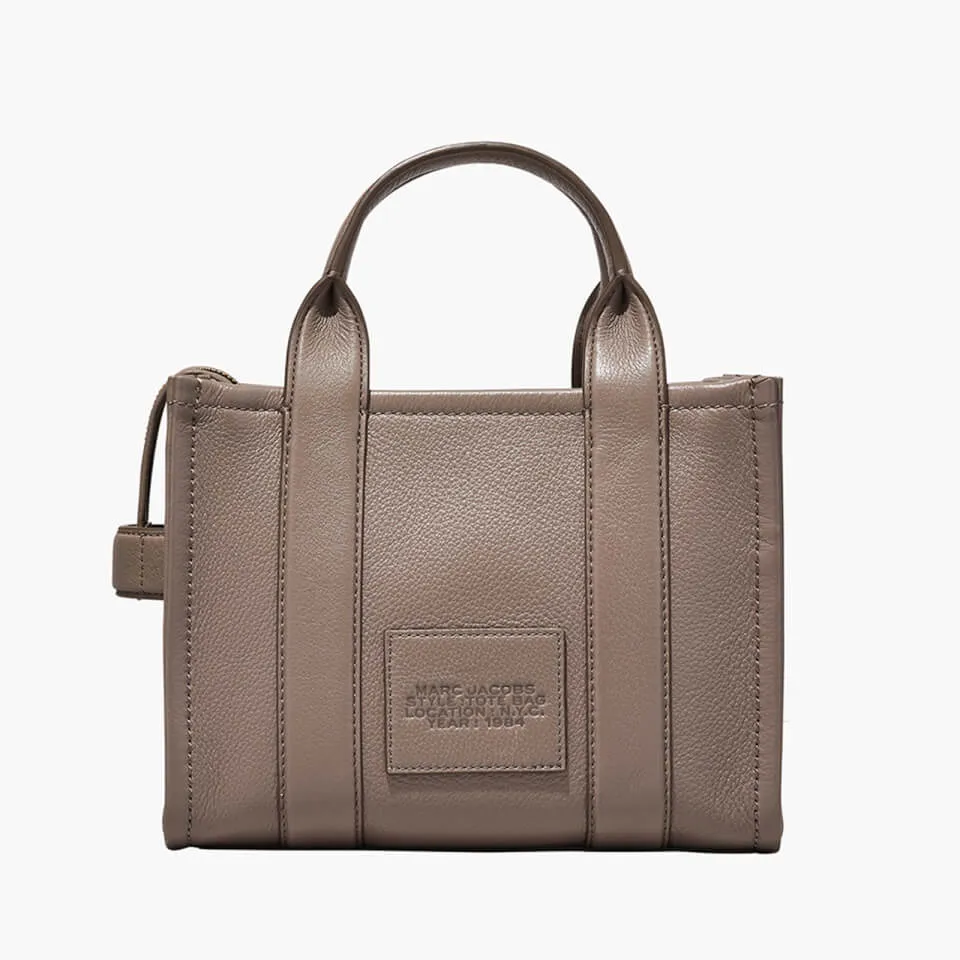 Marc Jacobs Women's The Small Leather Tote Bag - Cement | Coggles