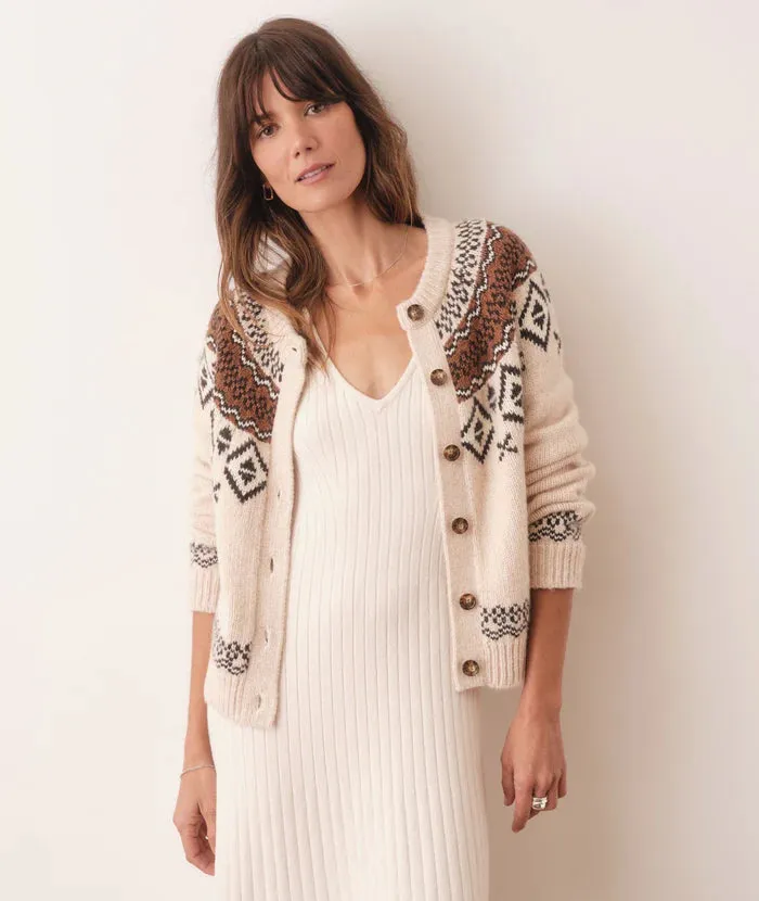 Marine Layer Ava Fair Isle Cardigan