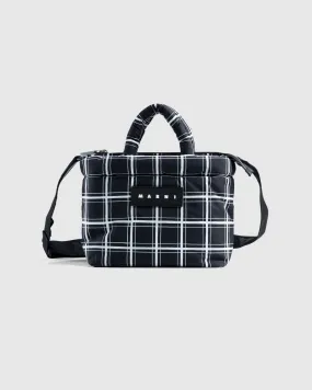 Marni – Mini Plaid Check Tote Bag Black | Highsnobiety Shop