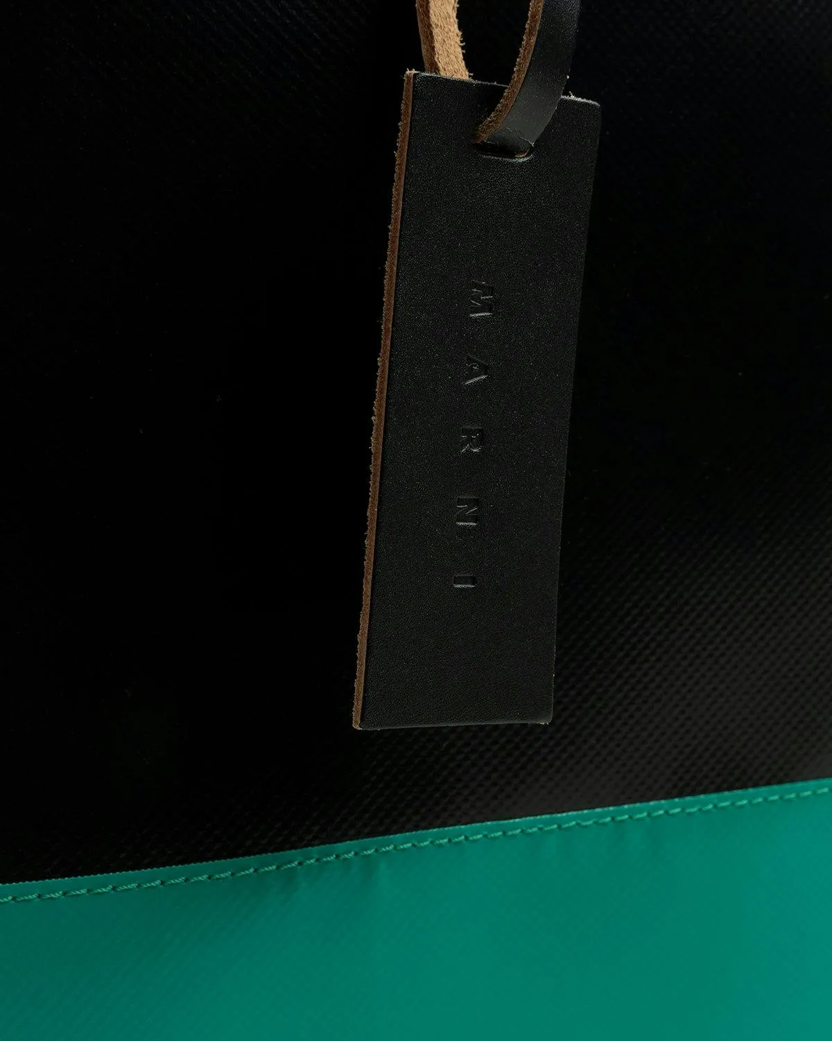 Marni – Tribeca Two-Tone Tote Bag Black/Green | Highsnobiety Shop