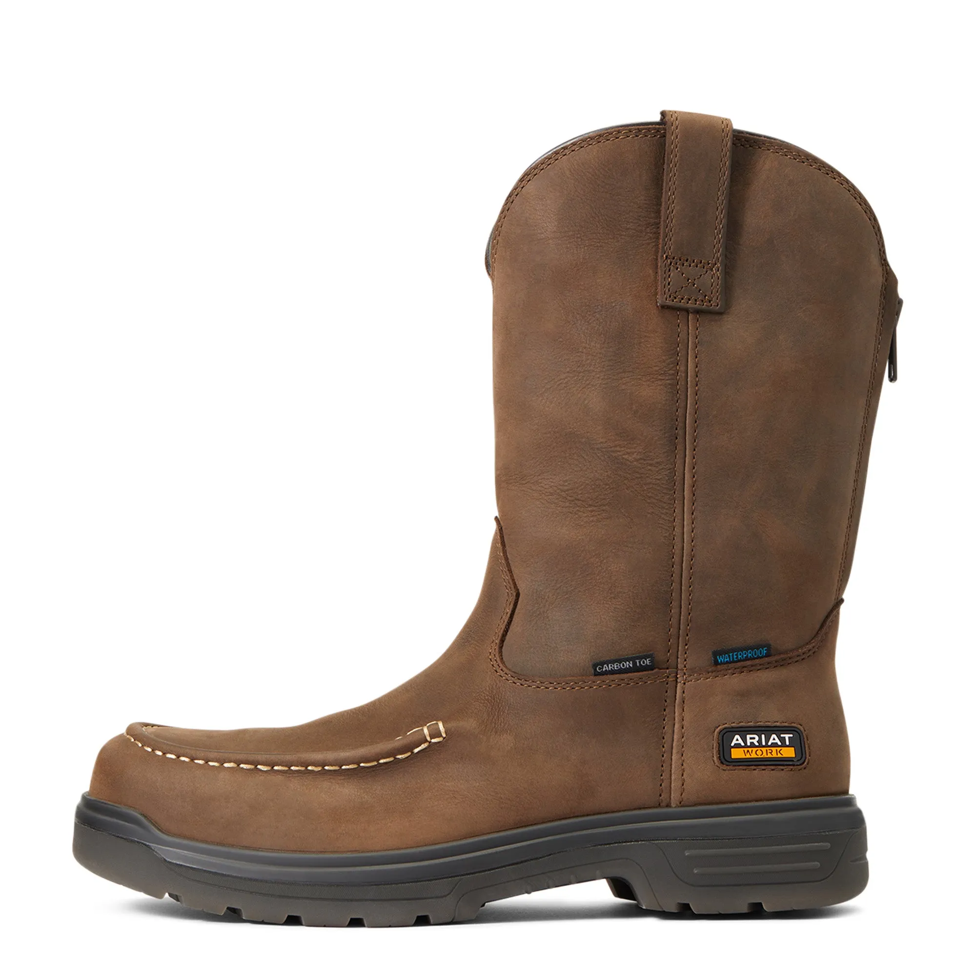 Men's Ariat Turbo Moc Toe Waterproof Carbon Toe Work Boot #10040396