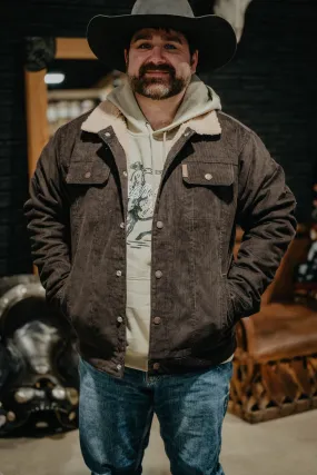 Men's CINCH Brown Corduroy Sherpa Lined Jacket (S - XXL)