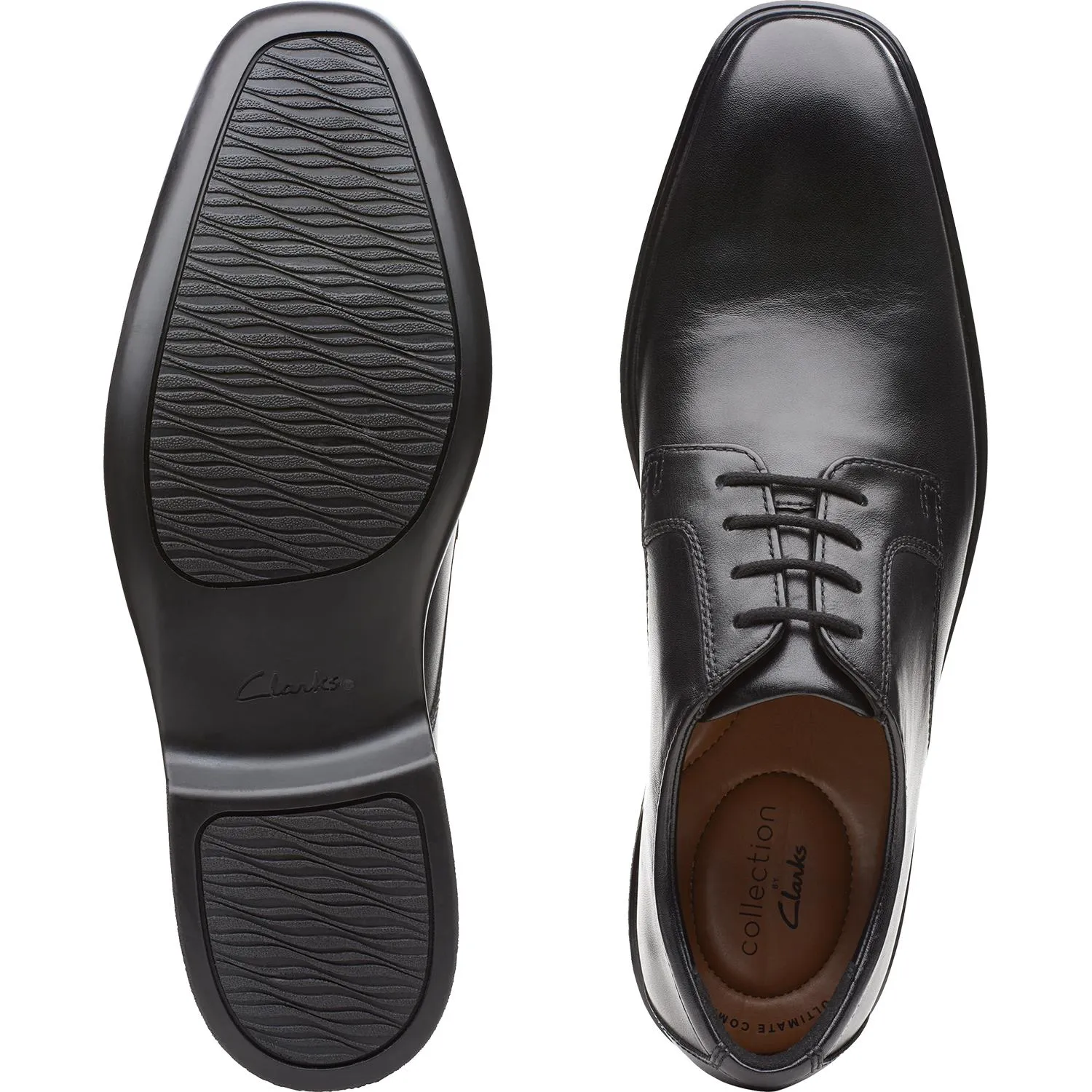 Men's Clarks Bensley Lace Black Leather