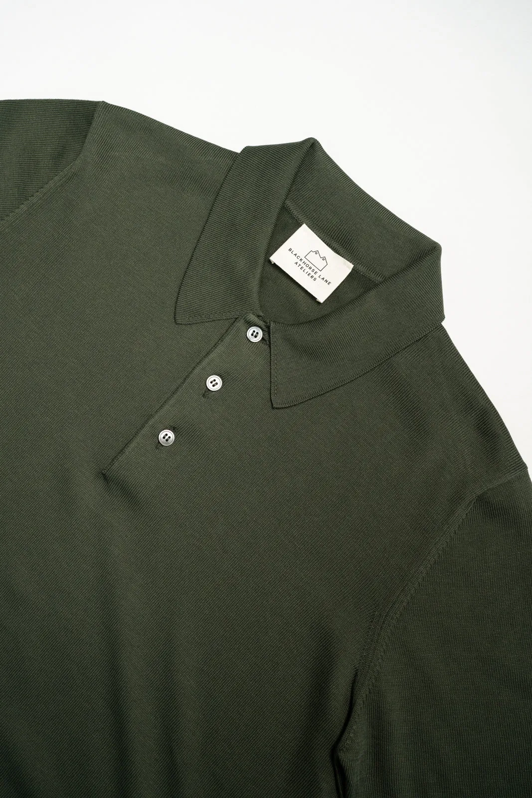 Men's Cotton 'Tennis' Short Sleeve Polo Olive
