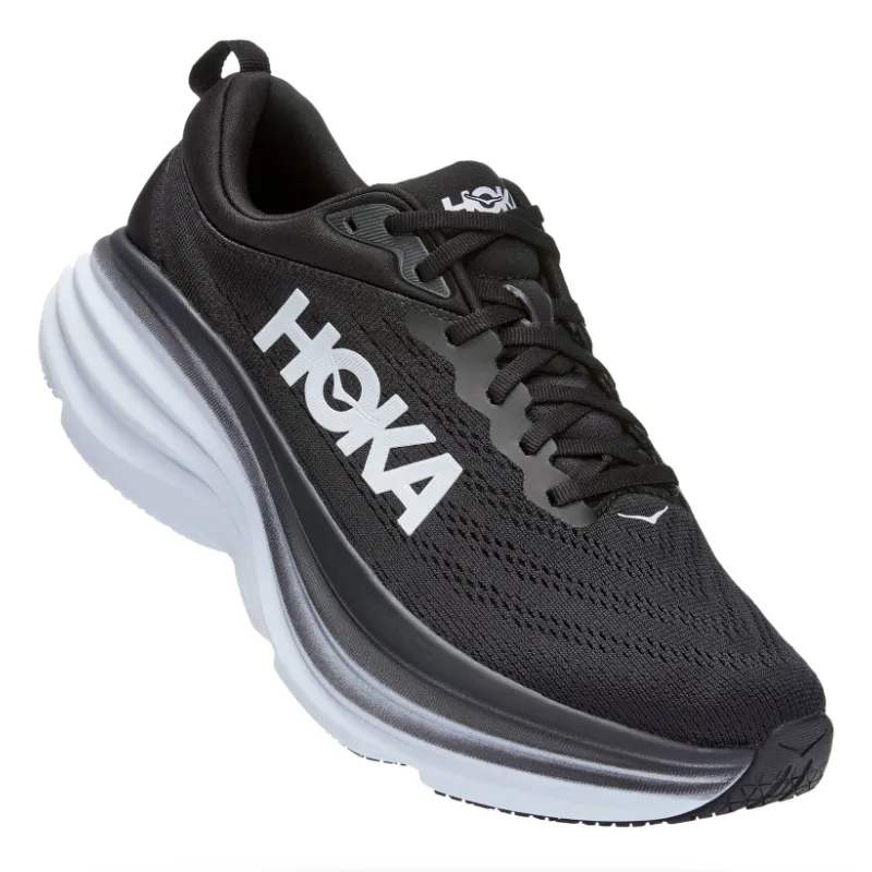 Men’s Hoka Bondi 8 – Black/White (BWHT)