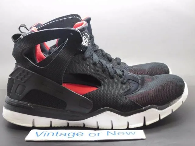 Men's nike huarache 2012 black sport red black basketball 488054-061 sz 11.5
