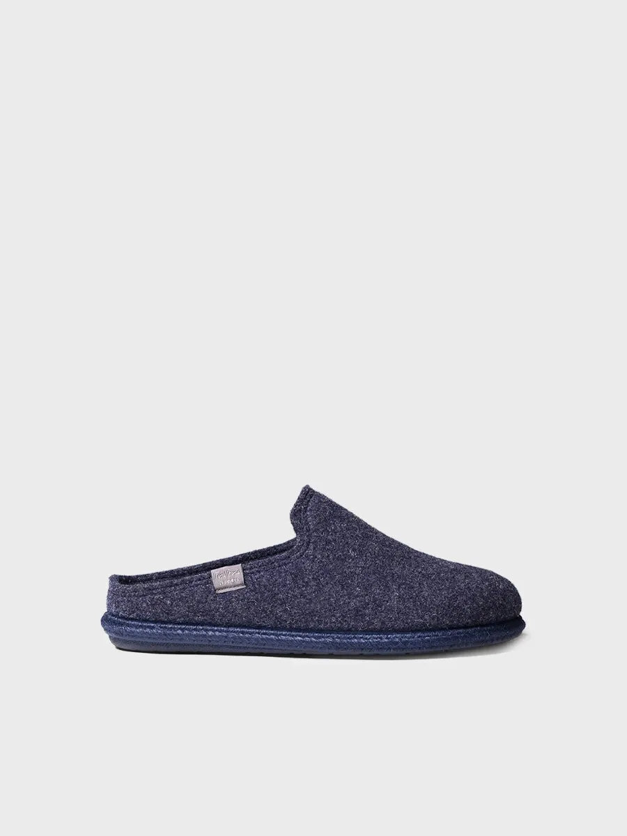 Men's Slippers made from Recycled Wool in Grey - TOMAS-RW