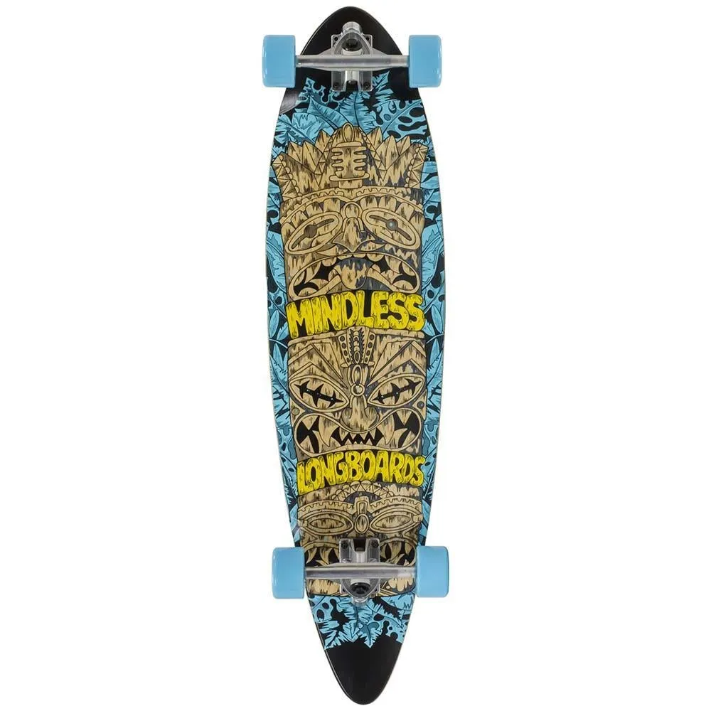 Mindless Tribal Rogue IV Factory Complete Longboard Skateboard Blue 9.75 x 38