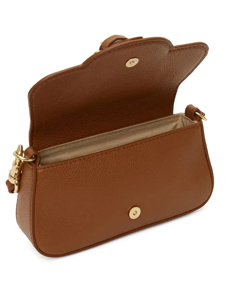 Mini Lesly Shoulder Bag in Caramello