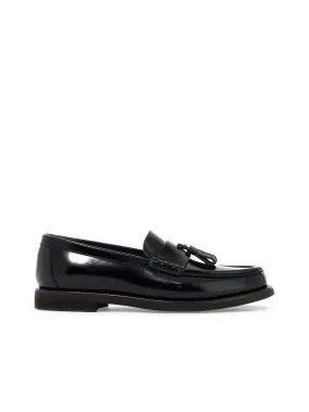 Minimal Shiny Tassel Calfskin Loafers