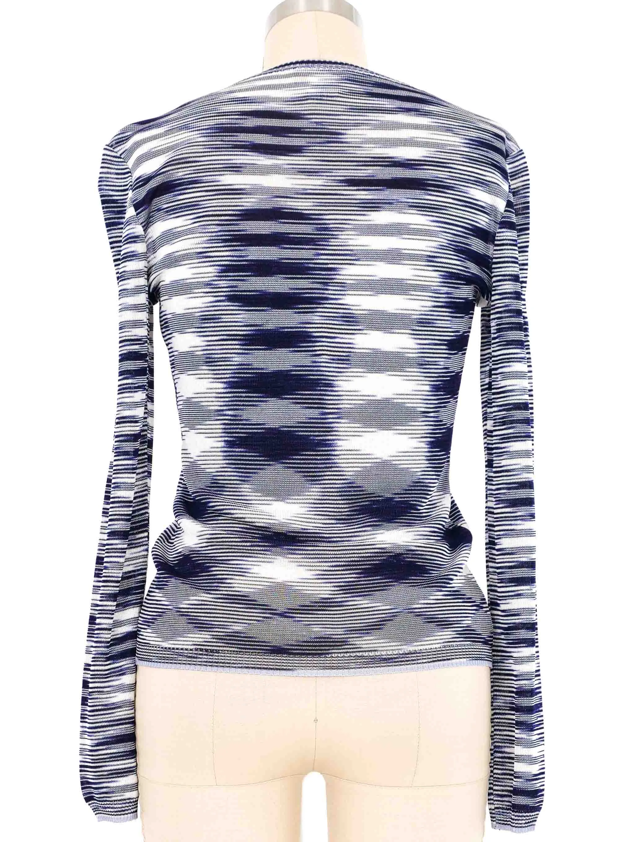 Missoni Navy Space Dyed Knit Cardigan