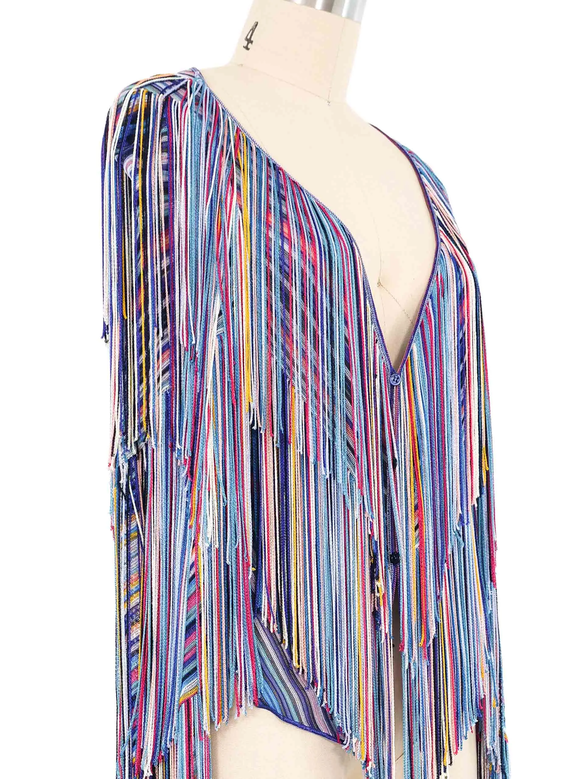 Missoni Rainbow Fringe Cardigan