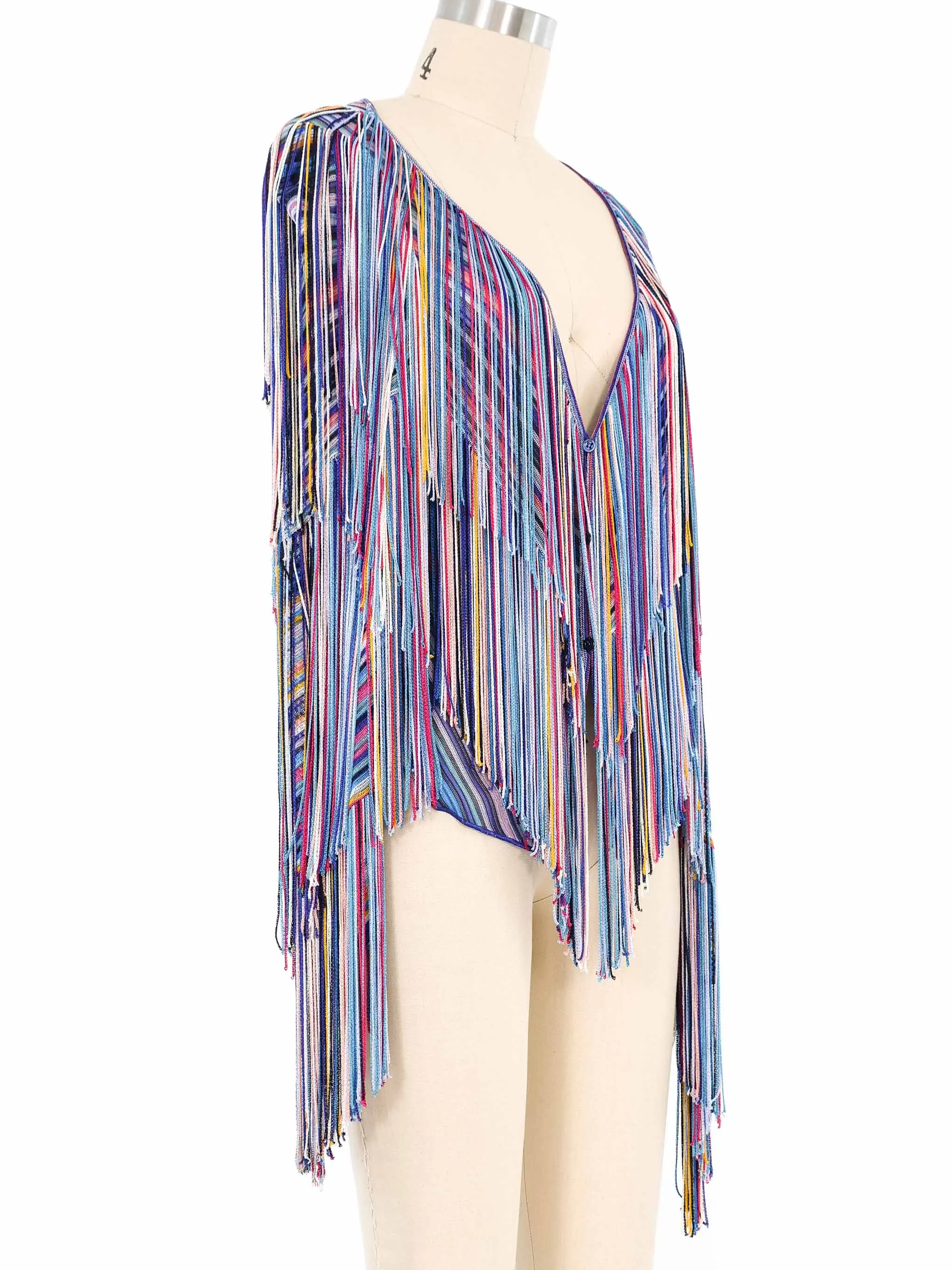 Missoni Rainbow Fringe Cardigan