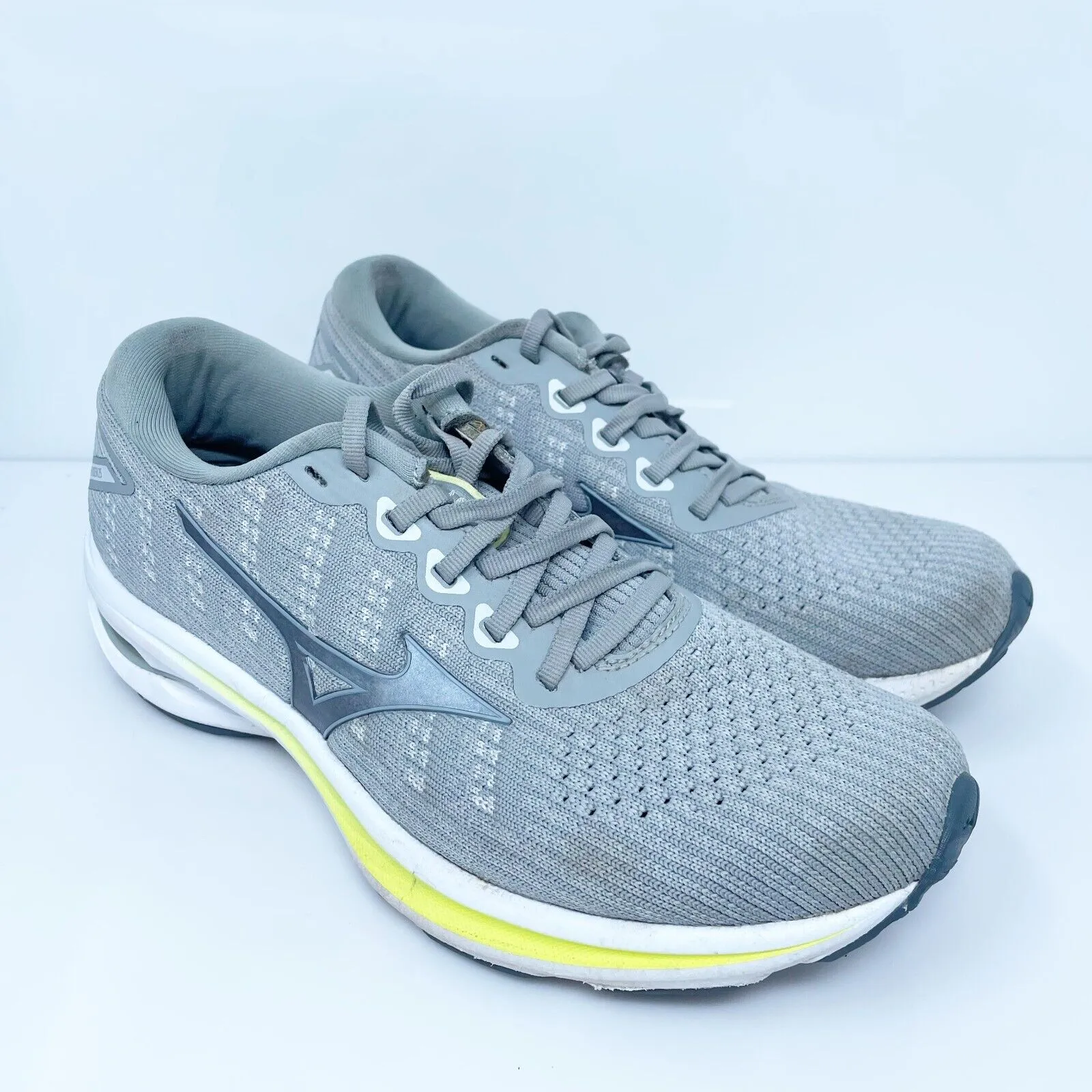 Mizuno Womens Wave Rider 25 411324 HM73 Gray Running Shoes Sneakers Size 8