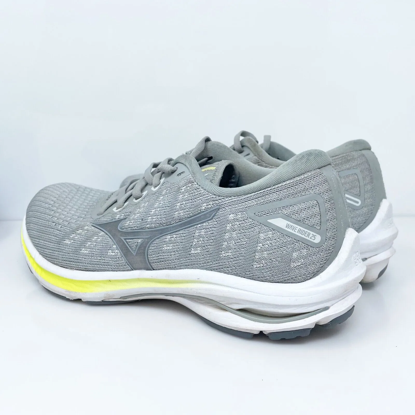 Mizuno Womens Wave Rider 25 411324 HM73 Gray Running Shoes Sneakers Size 8