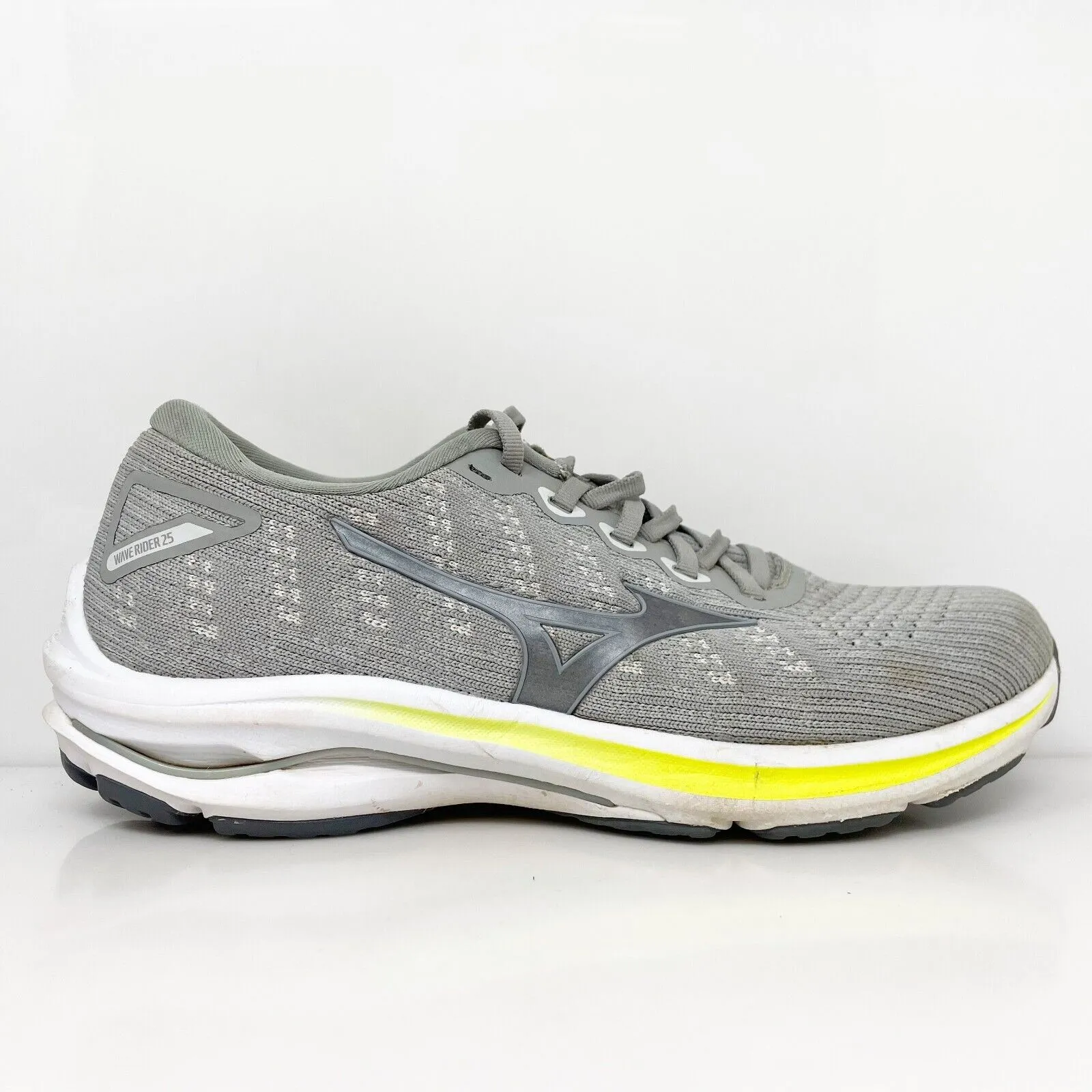 Mizuno Womens Wave Rider 25 411324 HM73 Gray Running Shoes Sneakers Size 8