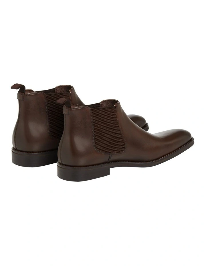 Morgan Leather Chelsea Boot in Chocolate