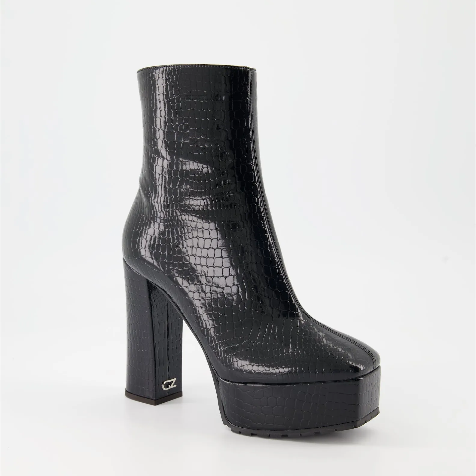Morgana Croc-Effect Leather Boots