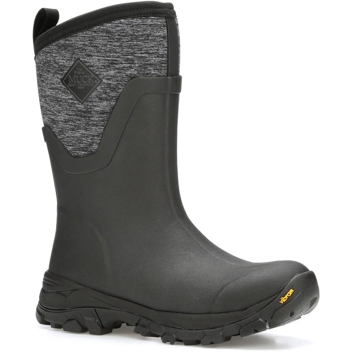 Muck Boots Arctic Ice Mid Wellingtons Black/Jersey Heather