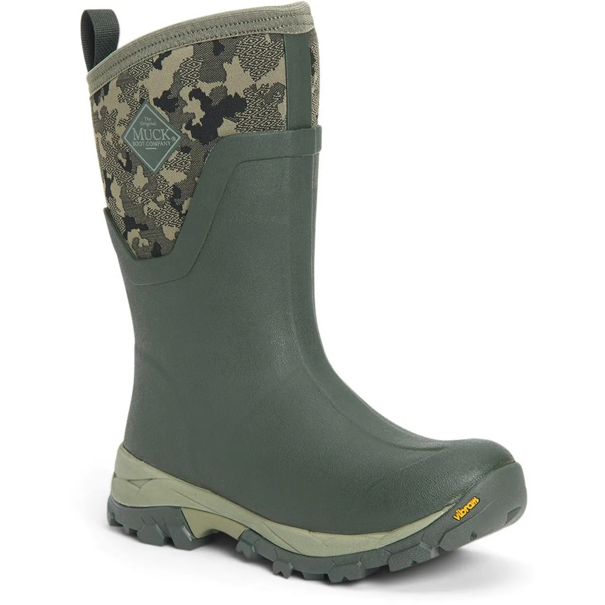 Muck Boots Arctic Ice Mid Wellingtons Moss W/ Camo