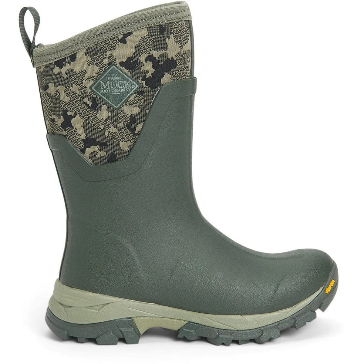 Muck Boots Arctic Ice Mid Wellingtons Moss W/ Camo