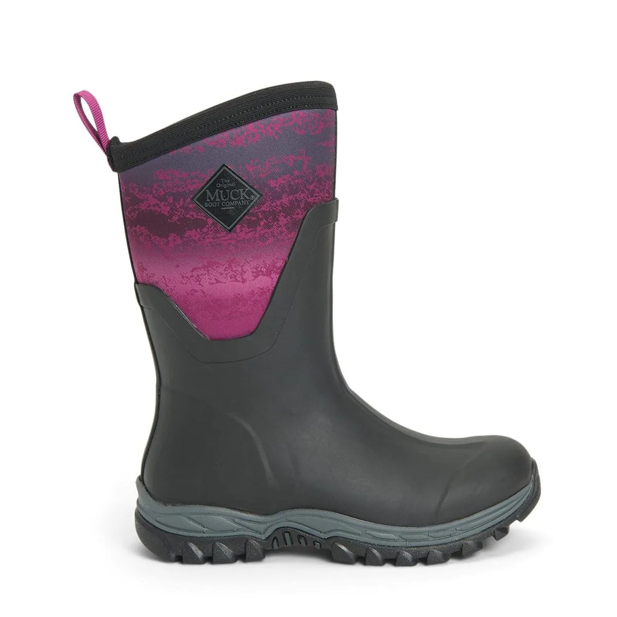 Muck Boots Arctic Sport Mid Wellington Boots Black/Magenta