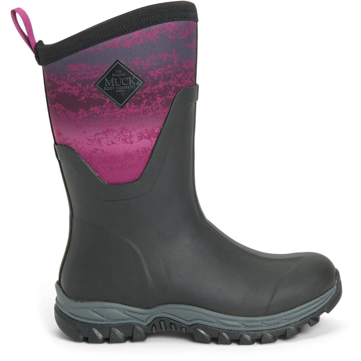 Muck Boots Arctic Sport Mid Wellington Boots Black/Magenta