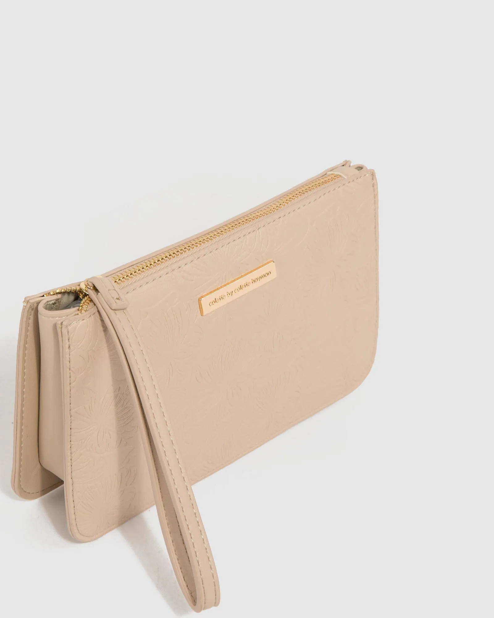 Natural Willow Wristlet Clutch Bag