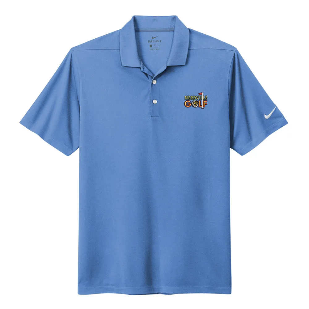 Nerdville Golf Logo Nike Micro Pique 2.0 Polo (Men)