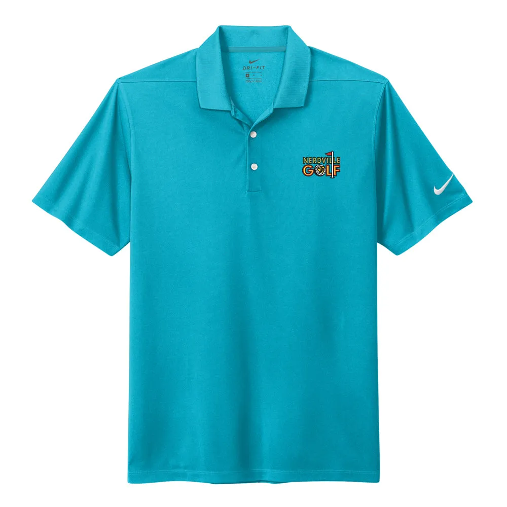Nerdville Golf Logo Nike Micro Pique 2.0 Polo (Men)