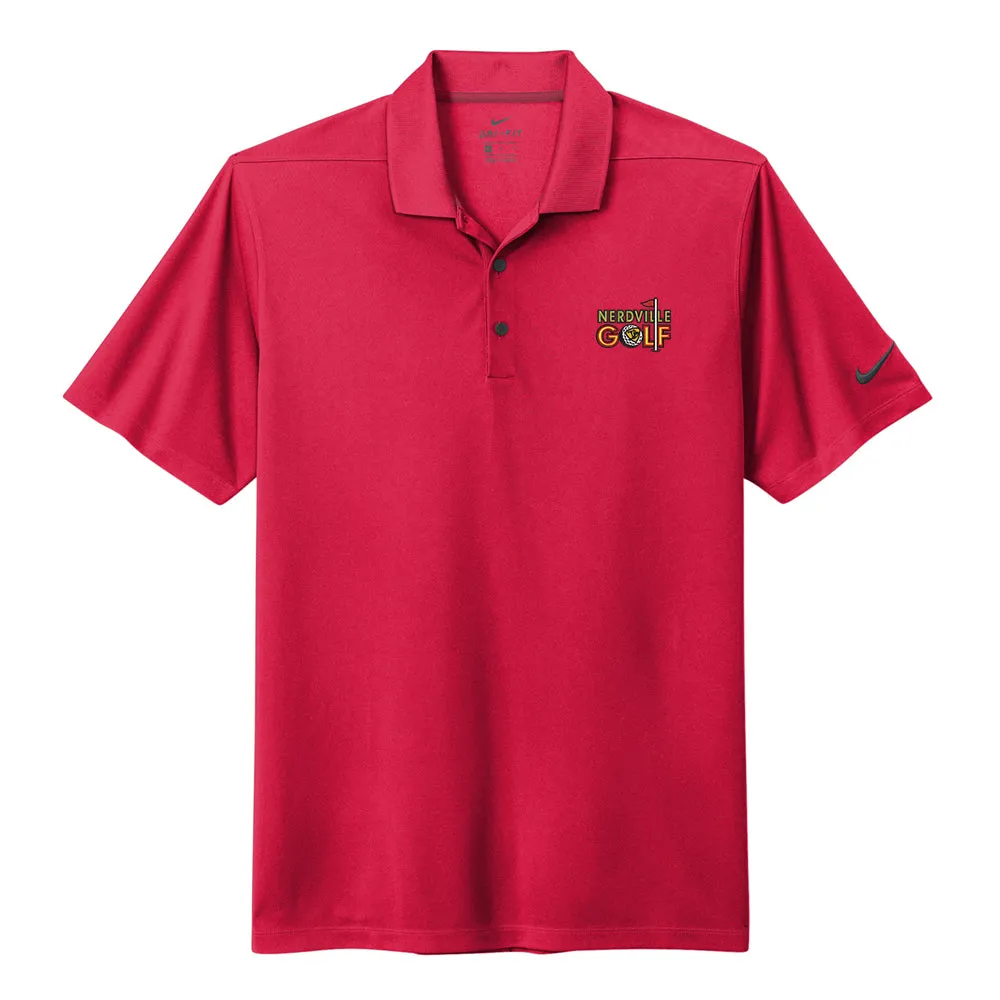 Nerdville Golf Logo Nike Micro Pique 2.0 Polo (Men)
