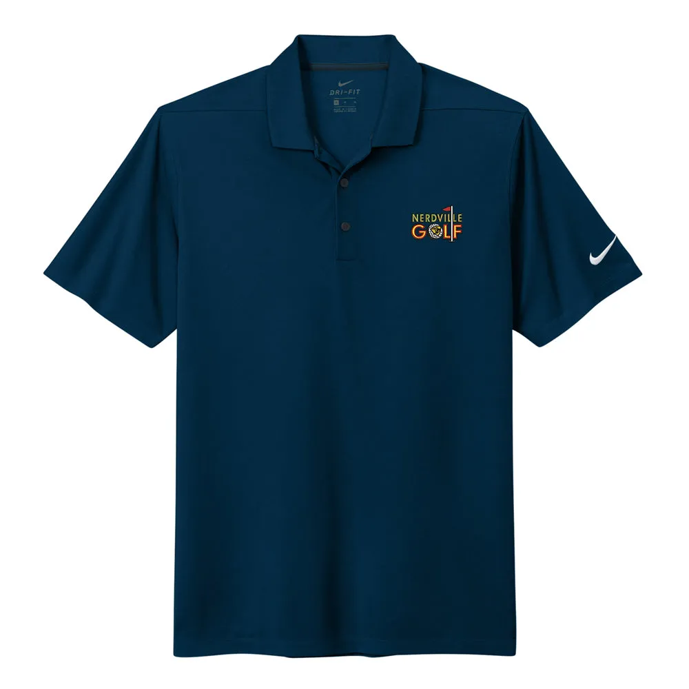 Nerdville Golf Logo Nike Micro Pique 2.0 Polo (Men)