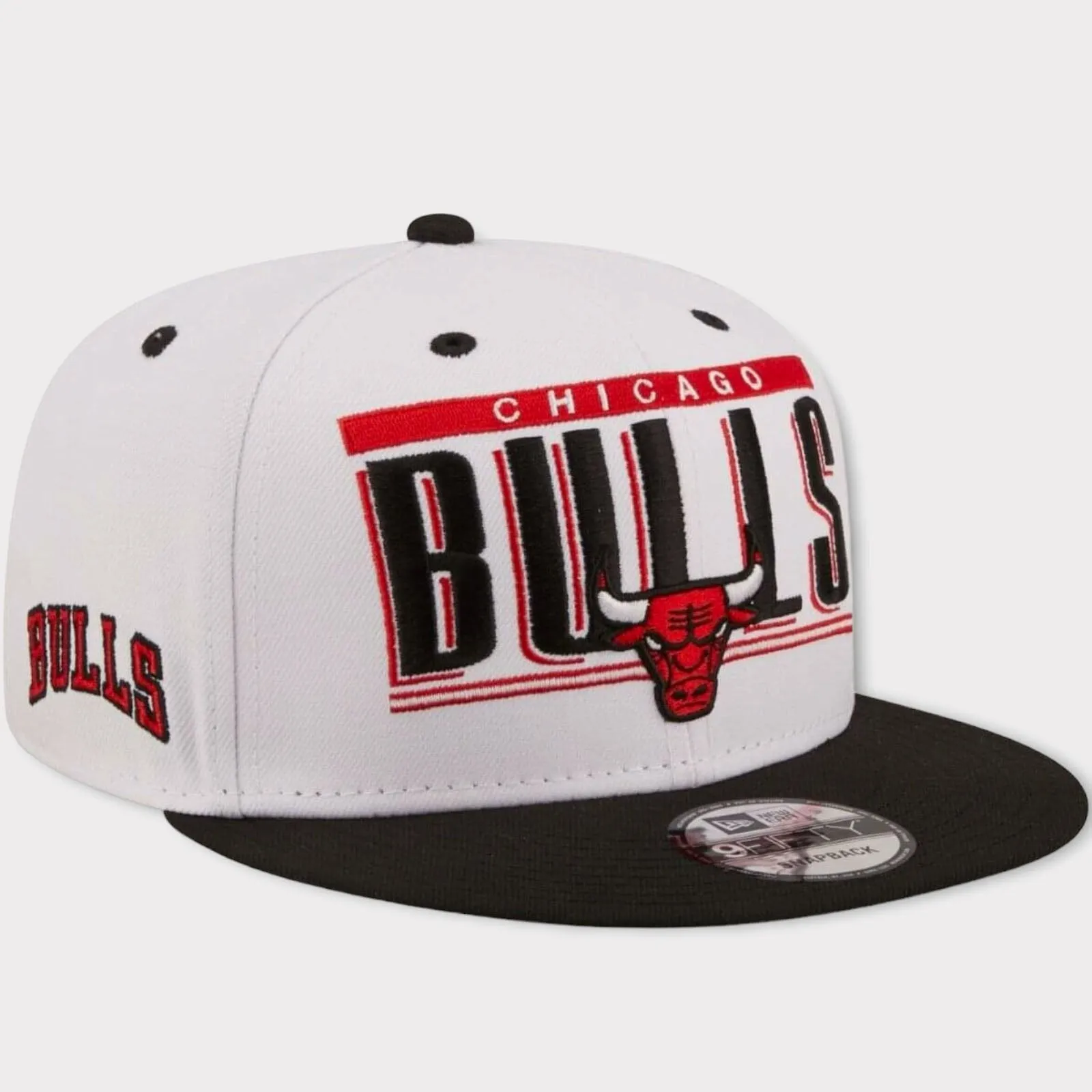 New Era Chicago Bulls NBA 9FIFTY Retro Title Baseball Cap - Black