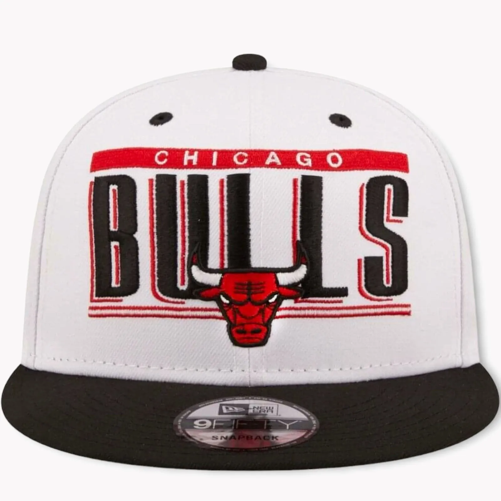New Era Chicago Bulls NBA 9FIFTY Retro Title Baseball Cap - Black