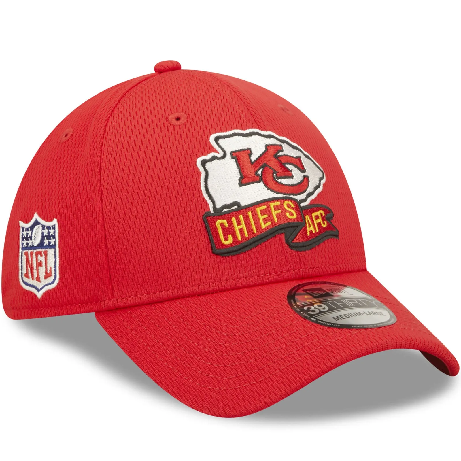 New Era Kansas City Chiefs NFL 39THIRTY Sideline Coach 2022 Baseball Cap Red