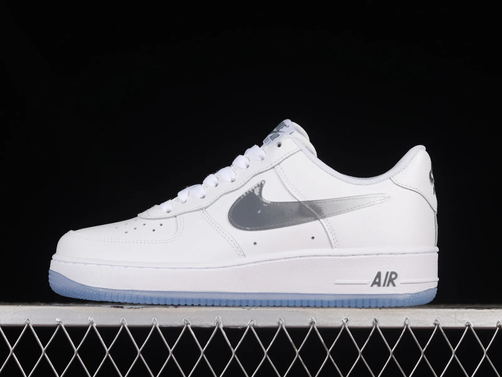 Nike Air Force 1 07 Low White Grey Blue Metallic Gold CO3363-365