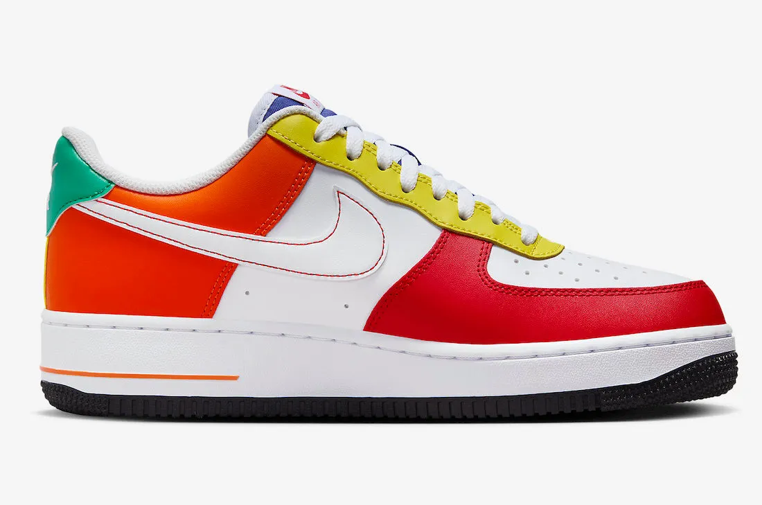Nike Air Force 1 Low Rubiks Cube White Red Blue FN6840-657
