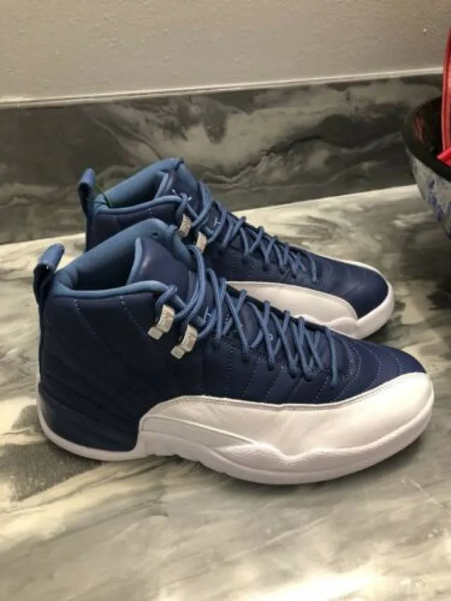 Nike air jordan 12 retro indigo stone blue men’s 7.5