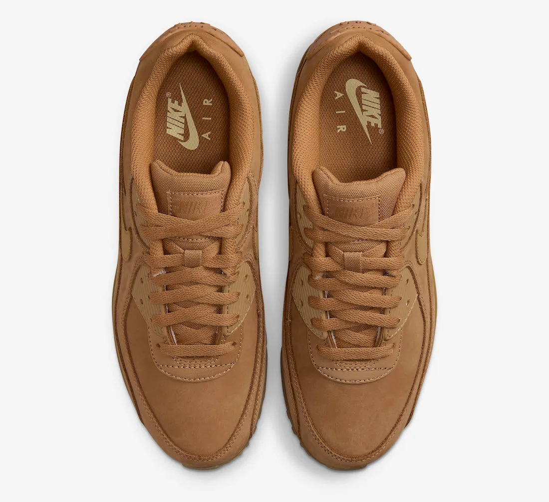 Nike Air Max 90 Premium Flax Gum Light Brown Wheat FZ5102-299