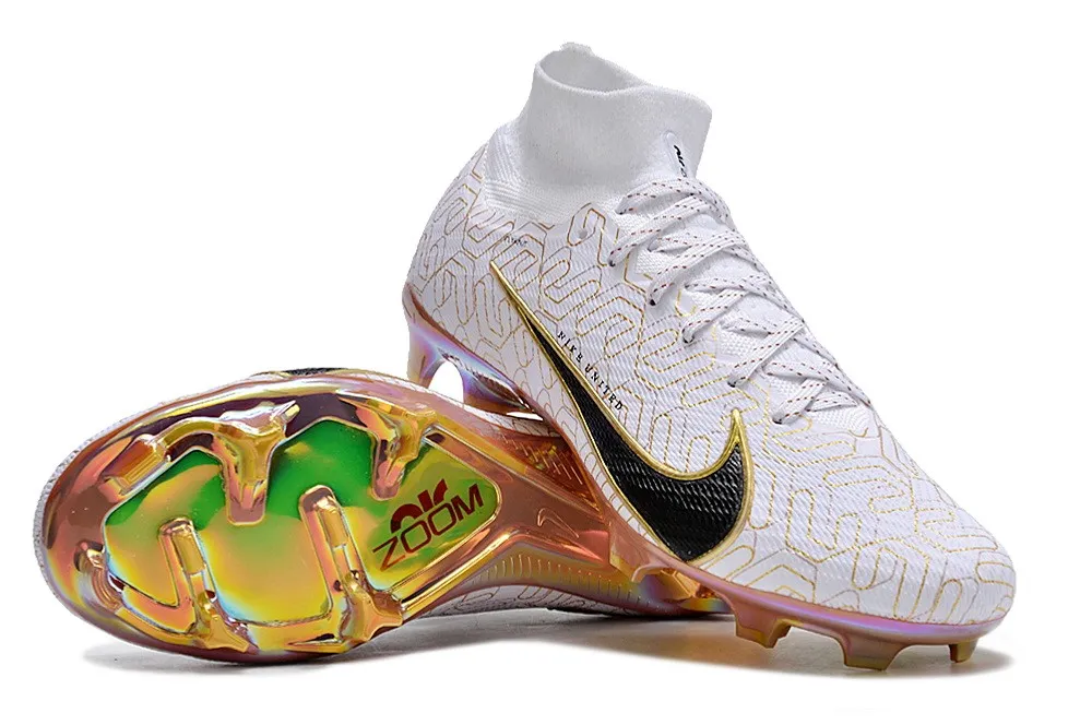 Nike Air Zoom Mercurial Superfly 9 Elite FG United Golden Pack - White/Metallic Gold/Black