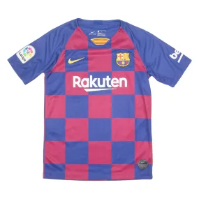 NIKE BARCELONA FC Boys Football Shirt Jersey Maroon Crew Neck L