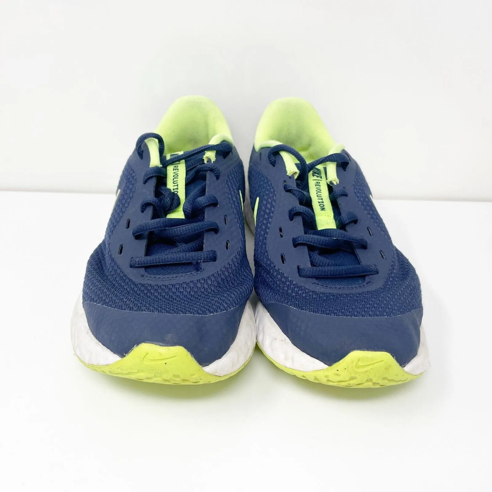 Nike Boys Revolution 5 CZ9694-400 Blue Running Shoes Sneakers Size 6Y