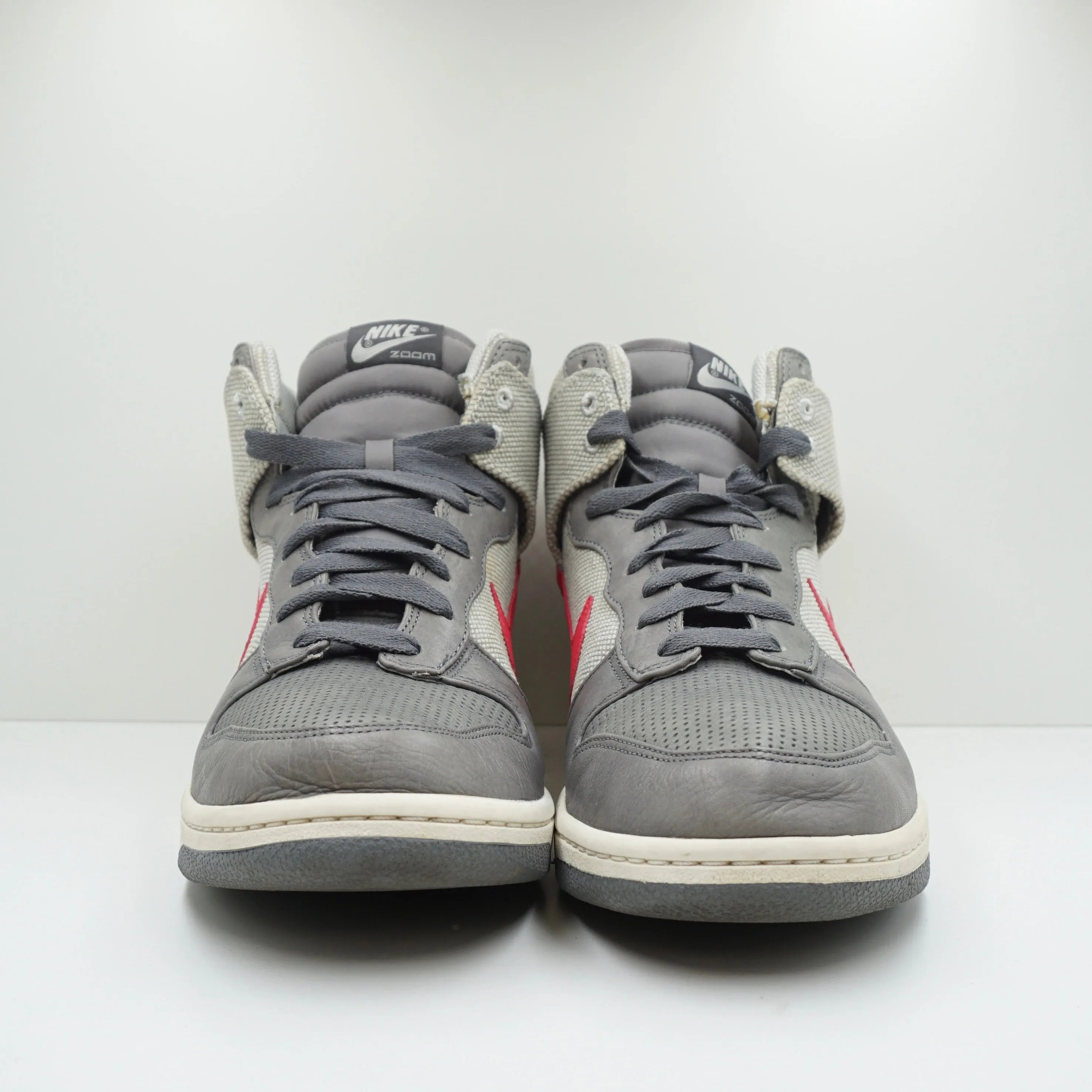 Nike Dunk High Zoom Grey Red (2008)