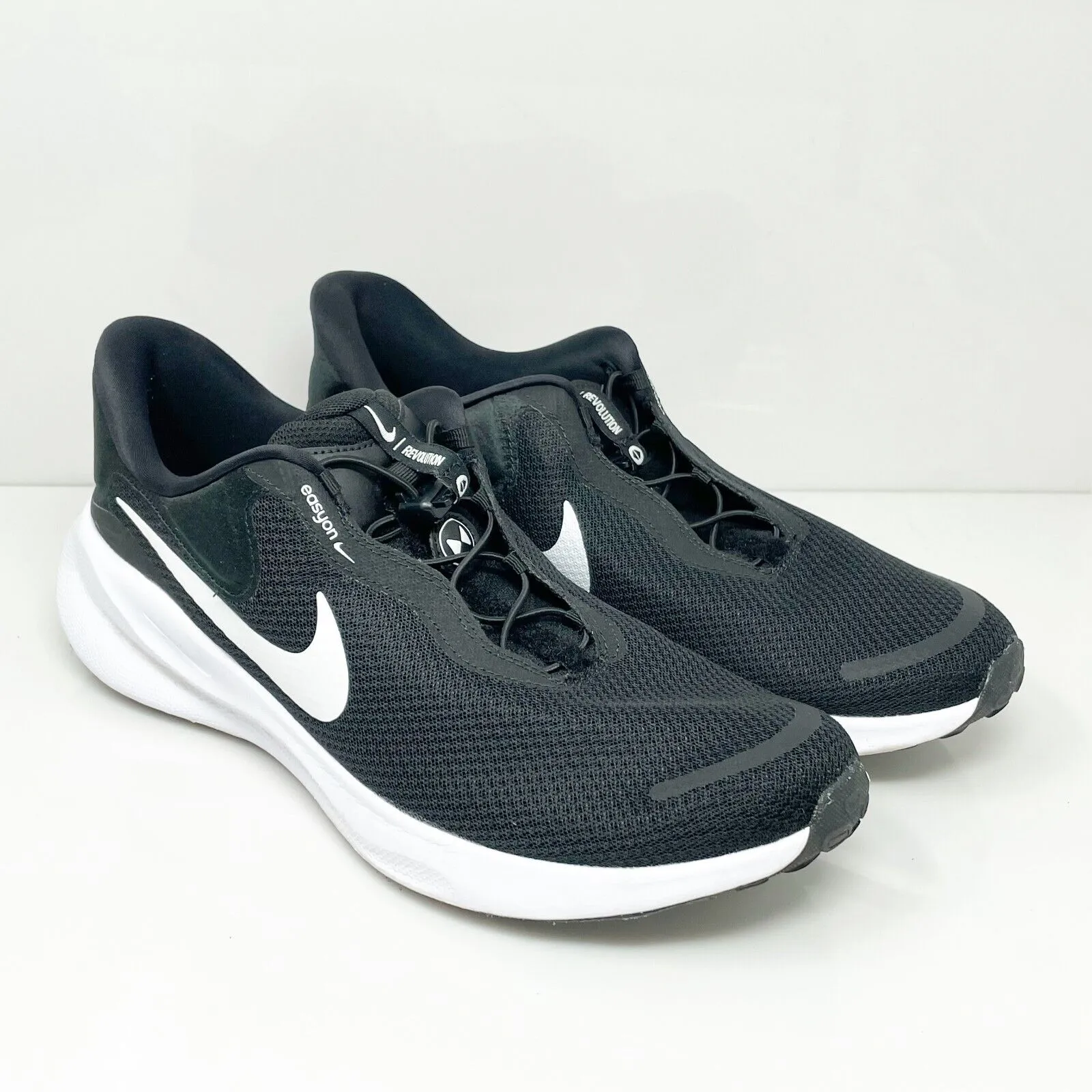 Nike Mens Revolution 7 EasyOn FQ4112-001 Black Running Shoes Sneakers Size 13
