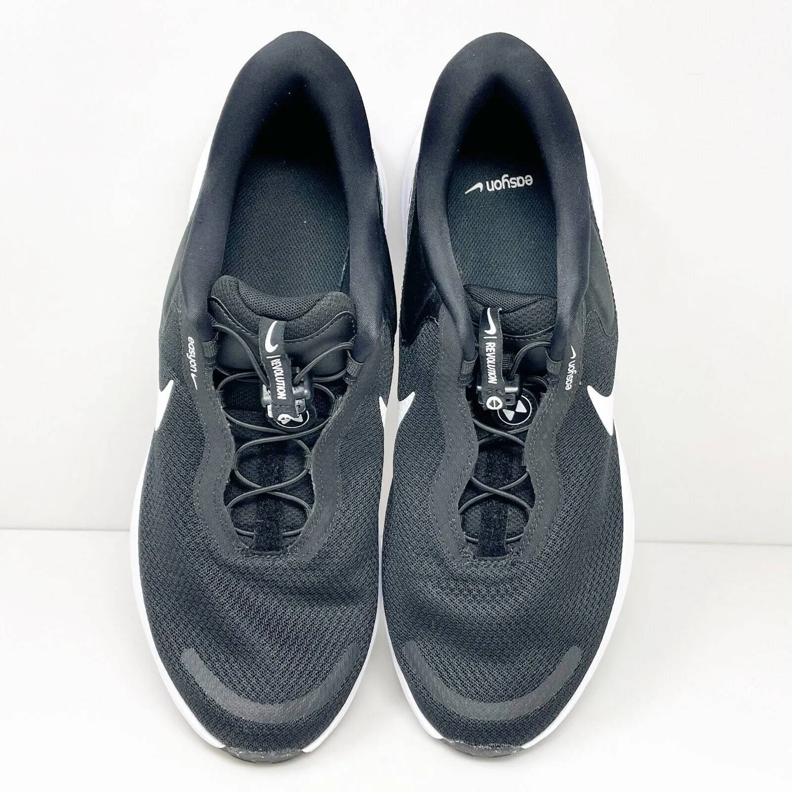 Nike Mens Revolution 7 EasyOn FQ4112-001 Black Running Shoes Sneakers Size 13
