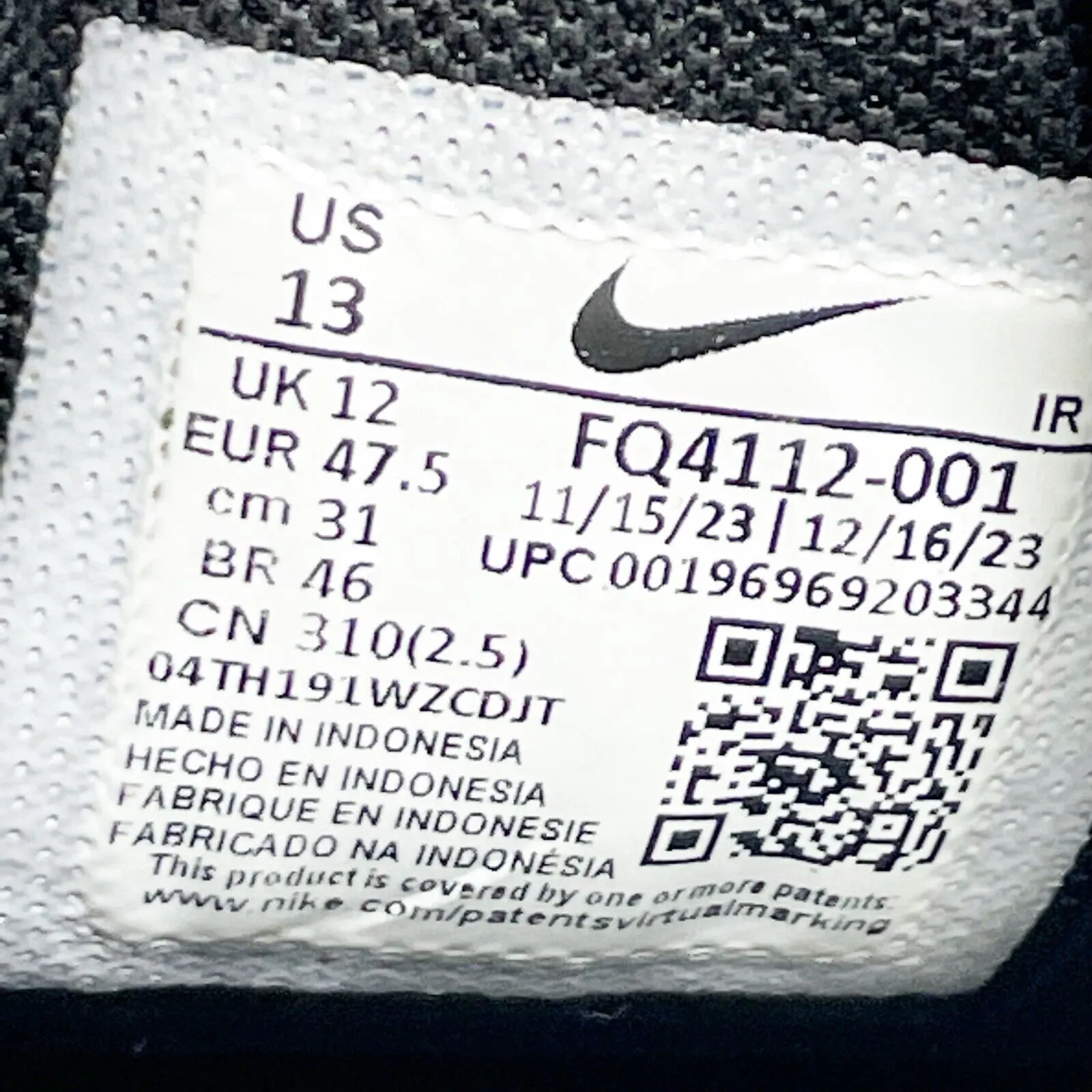 Nike Mens Revolution 7 EasyOn FQ4112-001 Black Running Shoes Sneakers Size 13